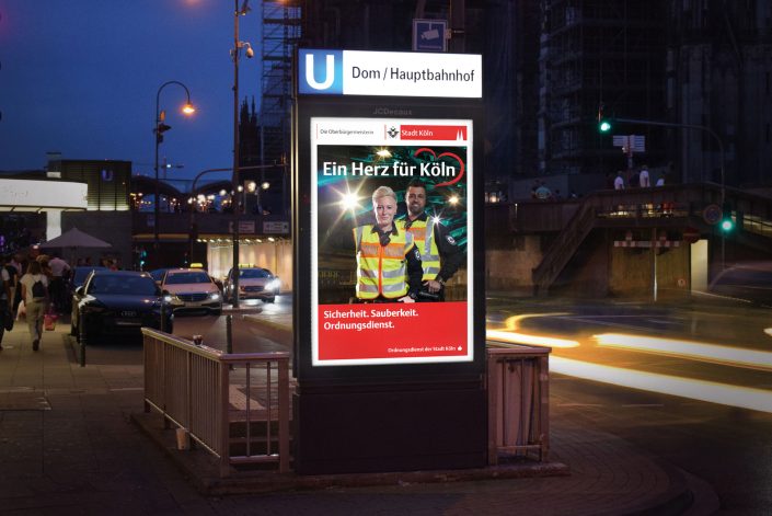 ein Plakat des Ordnungsamtes